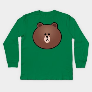 Brown the bear Kids Long Sleeve T-Shirt